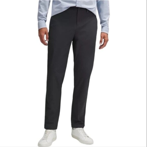 Lululemon men obsidian charcoal ABC classic-Fit trouser 32” Warpstreme pants 34 - Picture 1 of 12